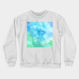 Abstract Watercolor Blue Skies Crewneck Sweatshirt